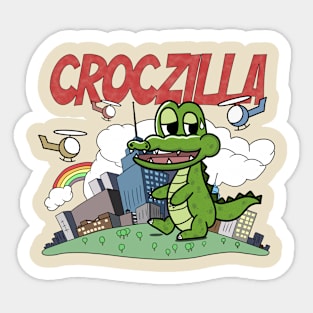 Croczilla Sticker